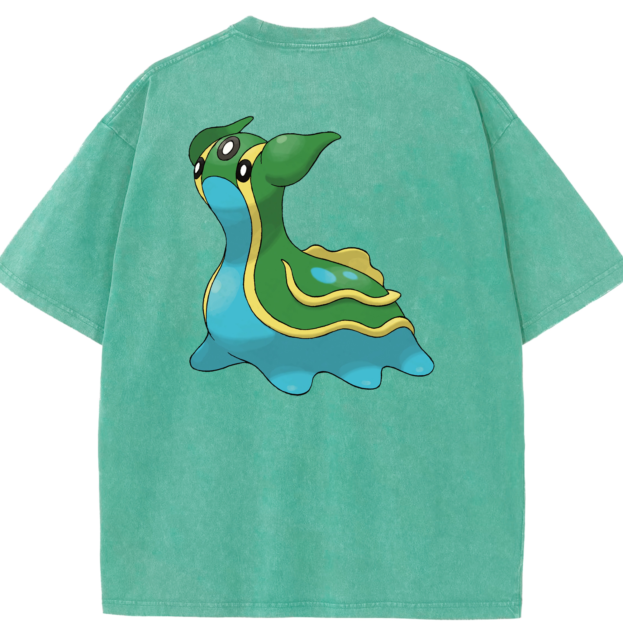 （画像用） ポケットモンスター Pokémon 綿100% ヴィンテージ風 半袖Tシャツ（背面プリント）